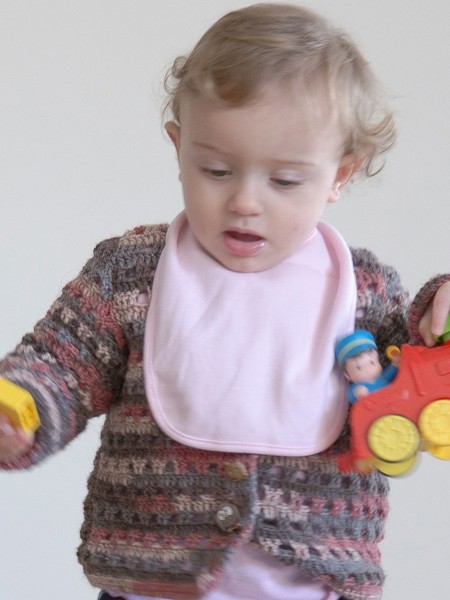 Baby Bib Single Layer - White