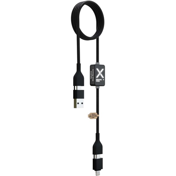 Cabo de carregamento de 60 W com interruptor e logotipo iluminado SCX.design C32
