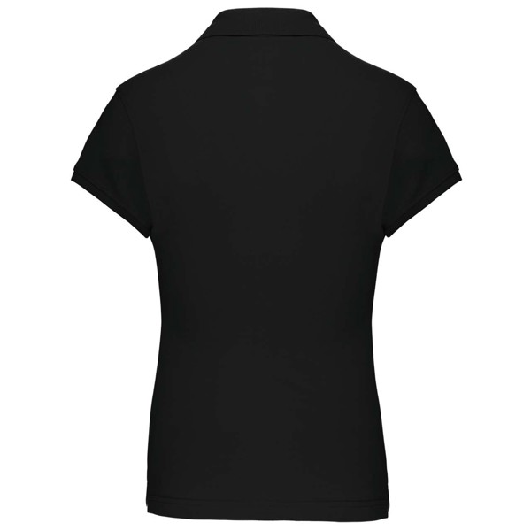Ladies' Short-Sleeved Polo Shirt - Black / S