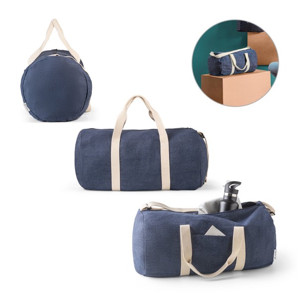 DENIM BAG. Sportovní taška z džínoviny (300 g/m²)