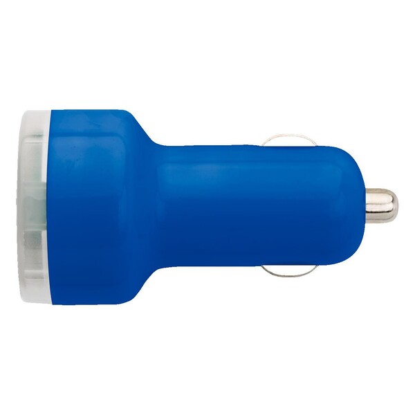 Prise allume-cigare avec double sortie - bleu cobalt