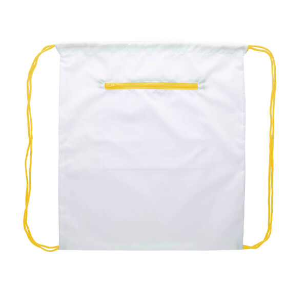 Sac piscine CreaDraw Zip - Jaune / Blanc