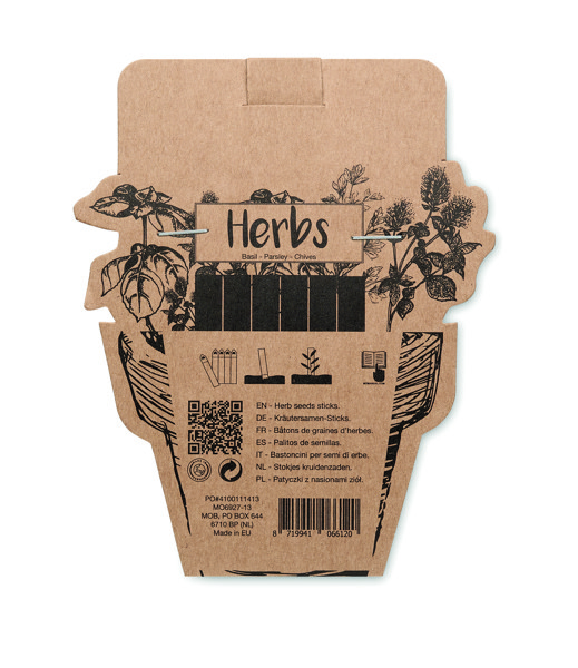 Seedsticks Leyti chives,basil,parsley,biodegradable