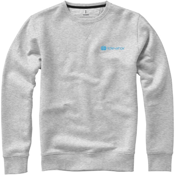 Sweater ras du cou unisexe Surrey - Gris mélangé / L