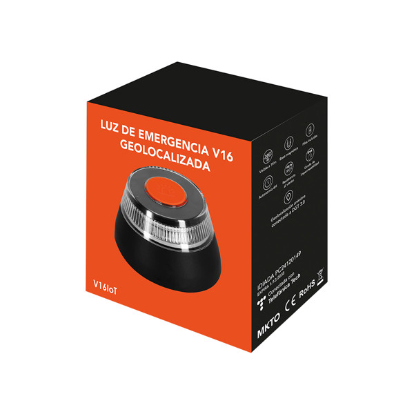 Luz Emergencia V16 Geolocalizada Kershaw - Negro