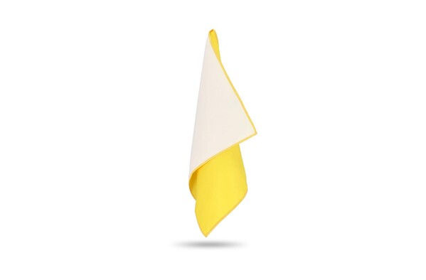 R-PET quick dry sports towel 40x80cm with pouch (200g/m²) sublimation - Yellow
