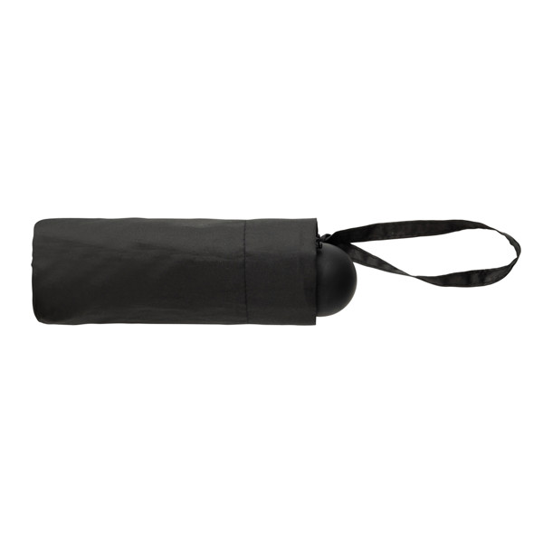 19.5" Aware™ RPET super mini manual 190T Pongee umbrella - Black