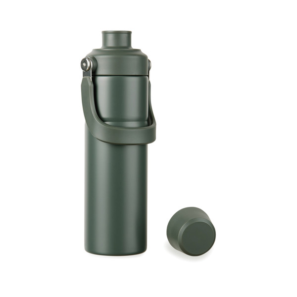 Termo lahev Baltimore trek 600 ml z RCS recykl. oceli - Zelená