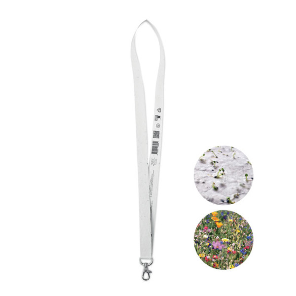 Seed paper lanyard w/hook Lansee