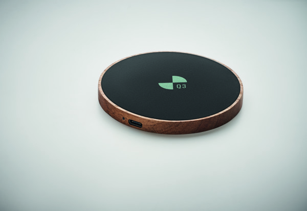 Acawai wireless charger, 15W, acacia wood