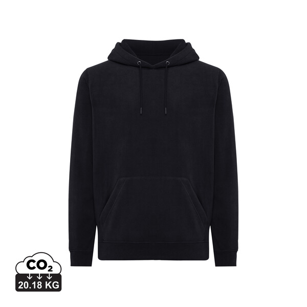 Micro fleece mikina Iqoniq Trivor z recykl. polyesteru - Čierna / XXL