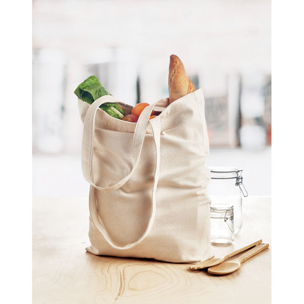 Rassa cotton shopping bag 270 g/m², gusseted