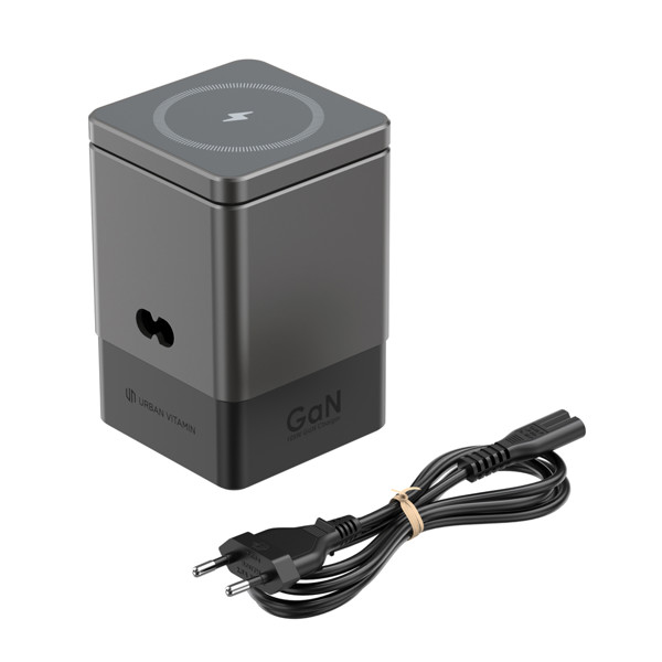 Urban Vitamin Sacramento 105W GaN Charger mit einz. Kabeln