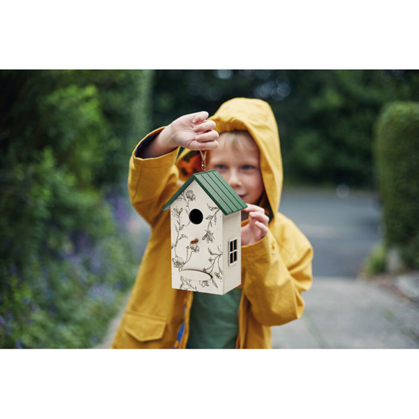 Bird house in plywood Greenjay