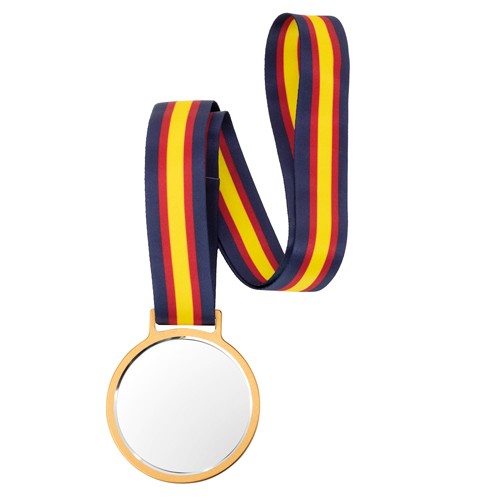 MEDAILLE DRAPEAU ESPAGNE “VIKTOR” - Drapeau Espagne/ Blanc