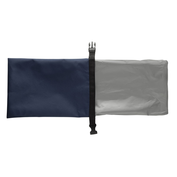Sac à lunch pliable 30x20cm en rPET AWARE™ Snackstrap - Bleu Marine