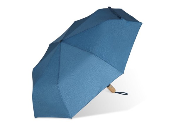 Foldable umbrella 21” R-PET auto open - Dark Blue