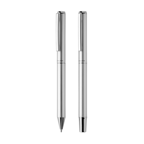 Swiss Peak Cedar RCS certified recycled aluminum pen set - Silver