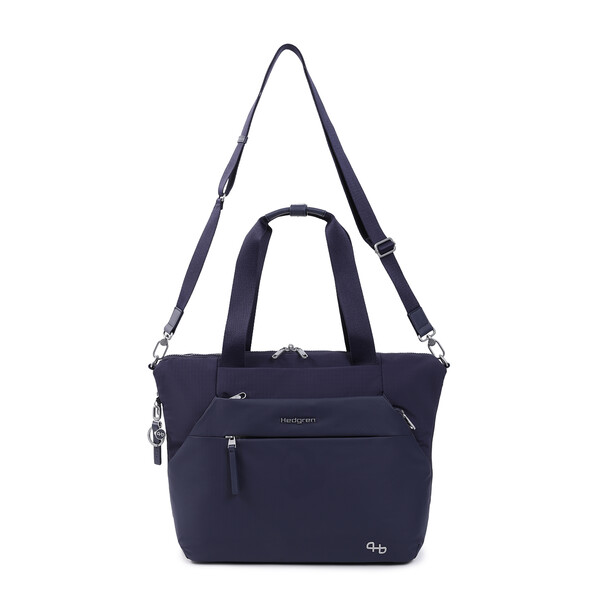 KICHO | Geantă tote orizontală Exp 14" + RFID - Hedgren - Peacot Blue