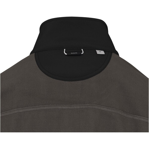 Langley men's GRS recycled softshell jacket - Black / 2XL