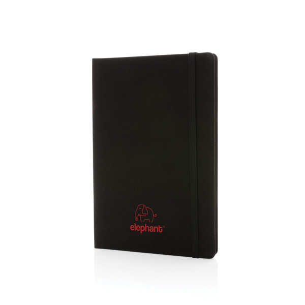 GRS certified RPET A5 notebook - Black / Black