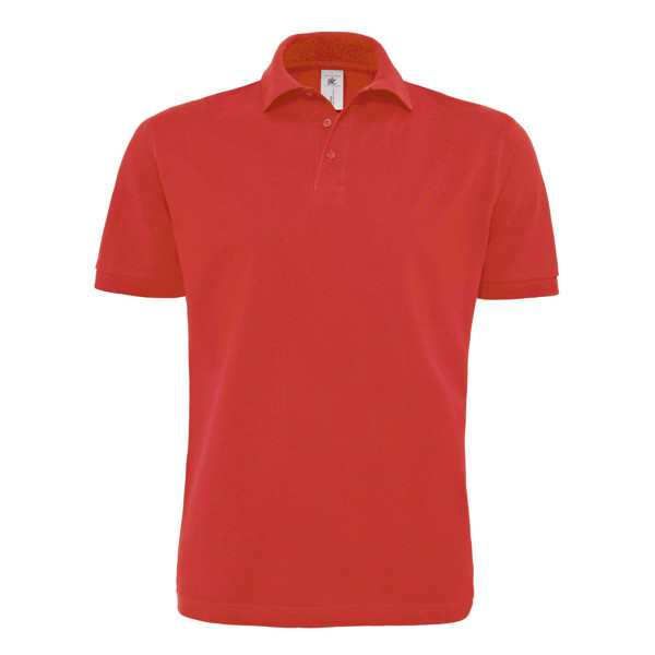 Polo B&C Heavymill 230G - 100% Algodão (Investindo Em Better Cotton) - Vermelho / L