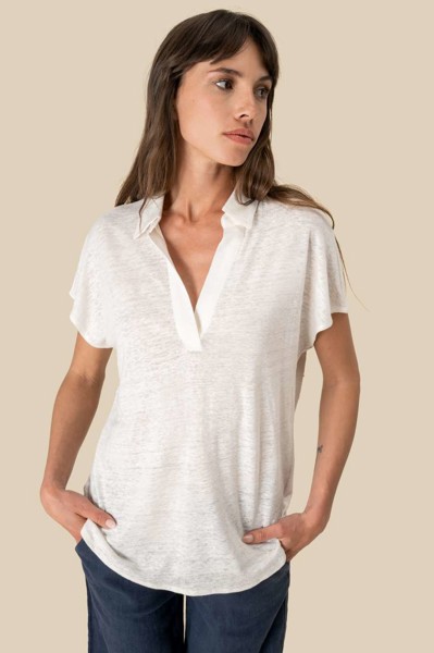 Ladies’ Linen Polo Shirt - XS