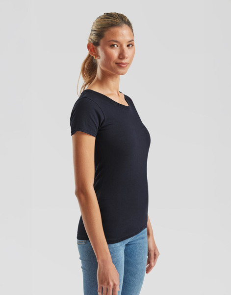 Ladies' Iconic 195 Ringspun Premium T - Powder Rose / S