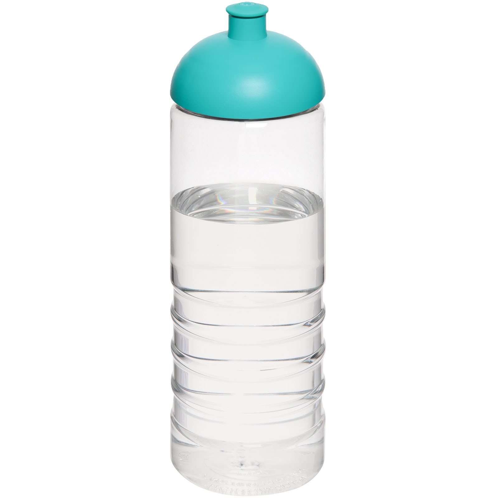 H2O Treble 750 ml sportovní lahev s kupolovitým víčkem - Průhledná / Aqua blue