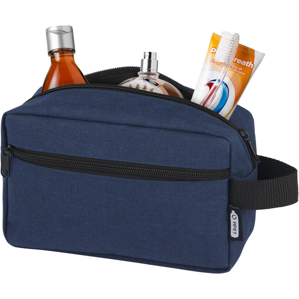 Trousse de toilette Ross en RPET certifié GRS de 1,5 L - Bleu cobalt