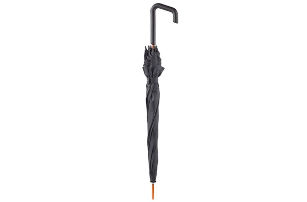 Dežnik Stick auto open, premer 106 cm - Črna / oranžna