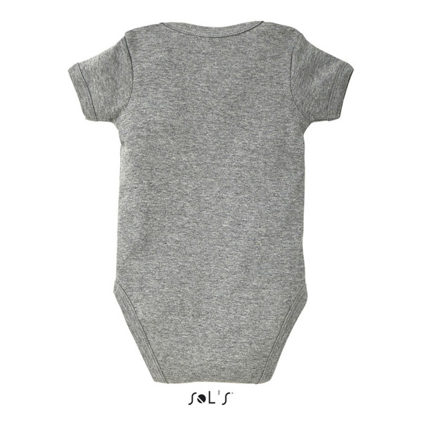 Sol's Bambino baby bodysuit cotton rib 180 - Grey Melange / S