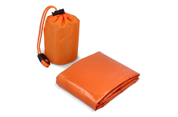 Outdoor Survival 2-in-1 Thermal Poncho - Orange