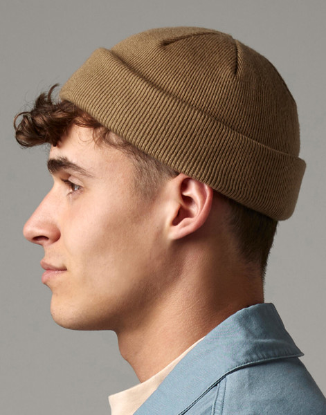Recycled Mini Fisherman Beanie - Biscuit / ONE SIZE