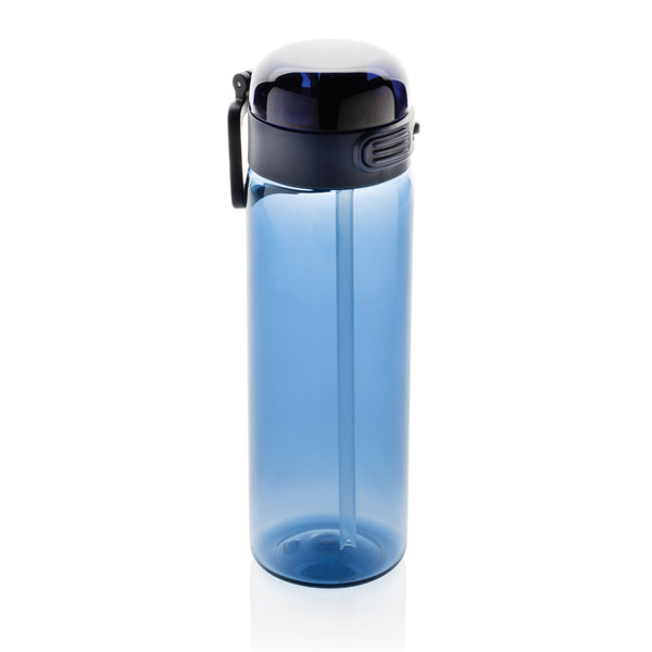 Bouteille d'eau étanche sport 800ml en rPET RCS SipnLock - Bleu Marine