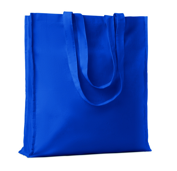 Shopper in cotone c/soffietto Portobello - Blu Royal