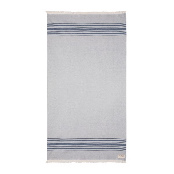 Serviette Hammam Ukiyo Yumiko AWARE™ Made in Europe - Bleu Marine