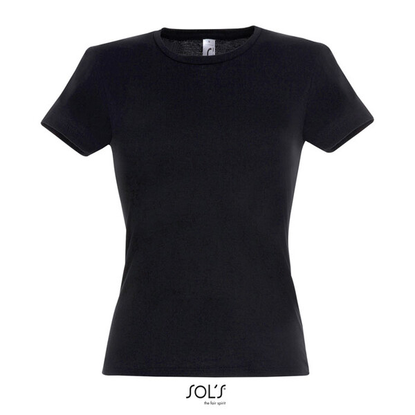 MISS T-SHIRT SENHORA 150g - Preto ProfundoXL