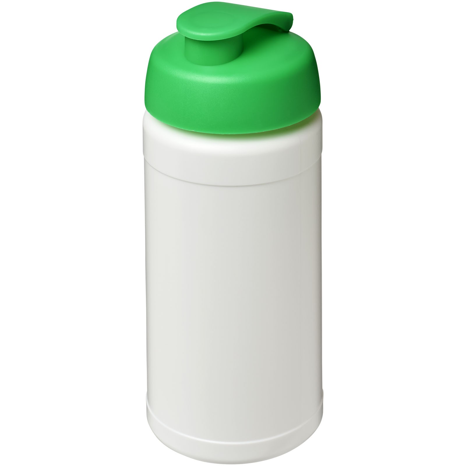Sportovní láhev s vyklápěcím víčkem Baseline® Plus 500 ml - Bílá / Zelená