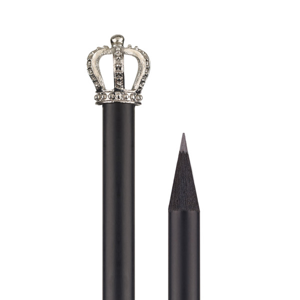 pencil with metal crown - Silver (Kings Crown) - Silver (Kings Crown)