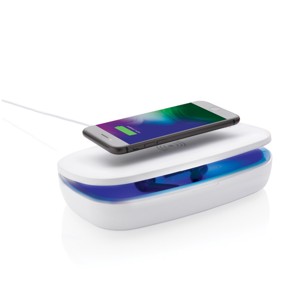 UV-C sterilizační box s bezdrátovým nabíjením 5W