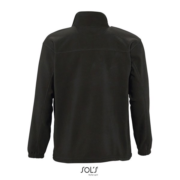 NORTH Zipped Fleece Jacket - Black / 5XL