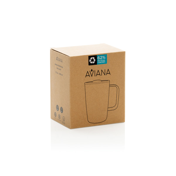 Termo hrnček Aviana™ Rowan 450 ml z RCS - Čierna