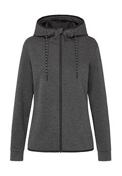 Recycled Scuba Jacket Women - Anthra Heather / XS