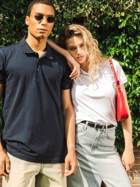 Ultrafit stretch polo women - White / M