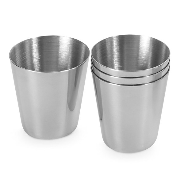 PS - HIMALAYAS. Set of 4 stainless steel cups 25 mL