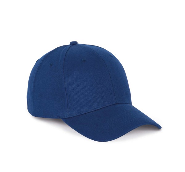 6 Panels Cotton Cap - White / Black