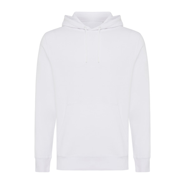 Lehká mikina s kapucí Iqoniq Rila z recykl. bavlny - Recycled White / S