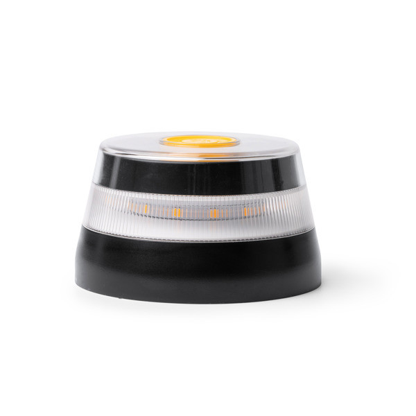 Homologated V16 emergency light with geolocation and magnetic base, custom branded