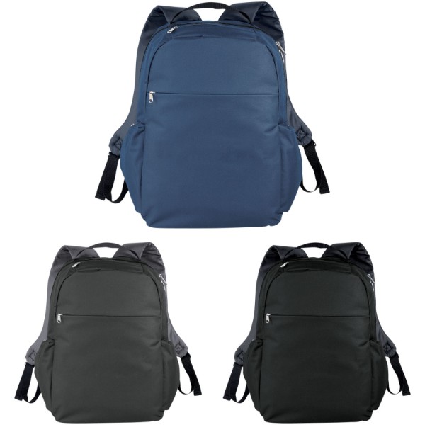 Slim 15" laptop backpack 15L - Solid Black